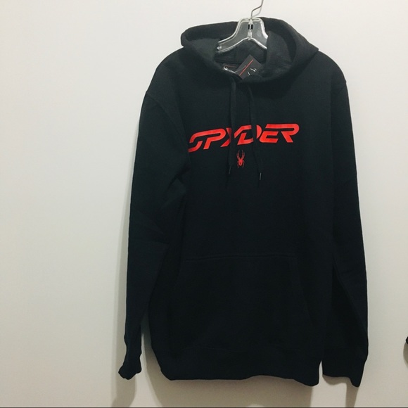NWT 💥Spyder Signature Hoodie - Black - Picture 5 of 9